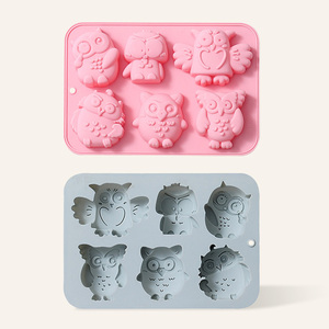 <span class=keywords><strong>Moule</strong></span> en <span class=keywords><strong>silicone</strong></span> Maisons, 6 motifs de chouettes différents, pour <span class=keywords><strong>chocolat</strong></span>, bonbons, savon et pâtisserie - Vente chaude - Product Image 1