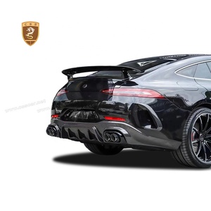 Kit de Carrocería Estilo Bra-B de Fibra de Carbono Real para <span class=keywords><strong>Mercedes</strong></span> <span class=keywords><strong>AMG</strong></span> GT63S W290, Alerón Delantero, Difusor Trasero con Puntas de Escape, Rejillas de Ventilación - Product Image 2