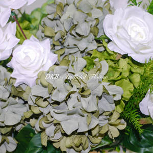 Vente flash Boule de fleurs verte volumineuse et moelleuse 5D Nouveau design Boule de fleurs verte longue et élégante <span class=keywords><strong>pour</strong></span> la maison Mariage Événement Fête - Product Image 6