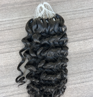 Extensions de cheveux naturels indiens de qualité supérieure, couleur naturelle, Deep Water 12a H6, extensions de cheveux humains, 100% plumes de coq réelles, longues