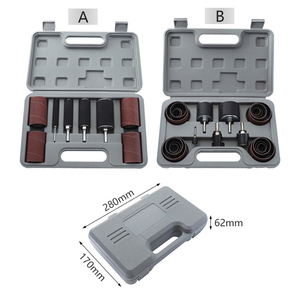 Carpintería Drive Spindle Lijado Tambor Lijadora Kit <span class=keywords><strong>de</strong></span> herramientas Pulido Limpieza Ruedas Cabeza Tambor abrasivo Lijadora Mangas Set - Product Image 6