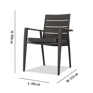 Hiện đại ngoài trời nhôm bàn ăn và ghế thiết lập linh hoạt mở rộng đồ nội thất cho khách sạn và khu vườn - Product Image 6