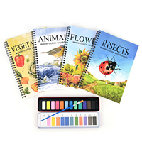 Kit de Pintura de Acuarelas de 12 Colores con Diseño Personalizado OEM, Libro de Acuarelas, Libro para Colorear, Kit de Pintura para Principiantes, Ideal para Adultos y Adolescentes