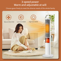 Chauffage d'appoint électrique mural à flamme simulée 3D avec télécommande, chauffage au gaz intelligent à commande vocale sur pied