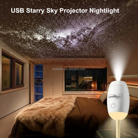 Projecteur de ciel étoilé USB HD grand angle 6/12 diapositives, veilleuse décorative pour chambre, aide au sommeil, lampe d'allaitement pour bébé, alimentation secteur