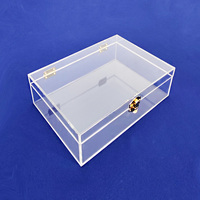 Boîte à souvenirs de mariage en acrylique transparent avec couvercle à charnière Boîte à souvenirs en acrylique transparent avec logo gravé Boîte-cadeau de mariage