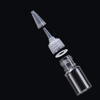 Botella de plástico transparente/negra para mascotas, 15ml, 30ml, 50ml, 60ml, 70ml, 100ml, con tapa retorcida para cuentagotas