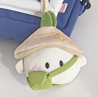 Porte-clés en peluche Luosusu Taoyuan des profondeurs des montagnes, adorable pendentif de sac en forme de radis, accessoire de jeu, cadeau pour sac à dos