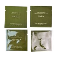 Emballage en plastique de sachet d'échantillon de cosmétique d'impression numérique personnalisée 5ml 10ml petit sachet pour crème pour le visage soins de la peau 3 joints latéraux