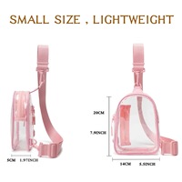 Sac à bandoulière personnalisé en PVC transparent de haute qualité, imperméable, tendance, pour le sport, la gym, les voyages en extérieur, grande capacité