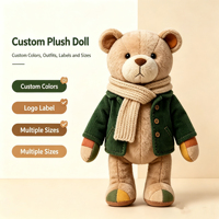 Jouets en peluche personnalisés, animaux en peluche sur mesure, ours en peluche, fabricant de peluches, créez votre propre marque de jouets en peluche, peluche personnalisée