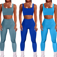 Vente chaude femmes grande taille Yoga exercice Fitness ensemble respirant taille élastique fermeture sport soutien-gorge cyclisme pantalon sans couture