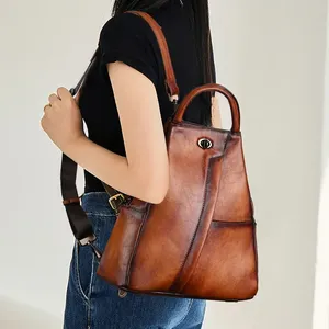 กระเป๋าเป้สะพายหลัง AndoBag รุ่น Retro สำหรับผู้หญิง ทำจากหนังวัวแท้ กระเป๋าสะพายไหล่ กระเป๋าถือสำหรับเดินทาง ความจุขนาดใหญ่ เหมาะสำหรับกิจกรรมกลางแจ้งและการเดินทาง รุ่น 2089 - Product Image 3