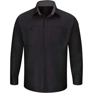 Camisa de tienda Performance Plus personalizada para hombre, tecnología Oilblok de manga larga, 100% algodón y lino, estilo informal, patrón de puntos, talla 3XL ODM - Product Image 3