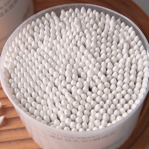 สำลีก้านปลายกลมสองด้าน 500 ชิ้น สำหรับทำความสะอาดหู ลบเครื่องสำอาง แบบใช้แล้วทิ้ง - Product Image 4