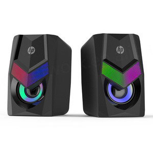 Altavoces HP DHE-6000, Mini Altavoces RGB LED para Computadora Portátil, Altavoces para Juegos, Audio de 3.5mm, USB, Altavoces con Cable para Escritorio - Product Image 3