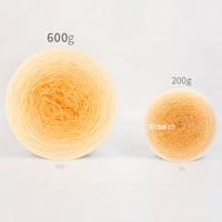 Fil fantaisie mélangé laine/acrylique tricoté à la main 600g, teint en masse, pour pulls, écharpes et couvertures - Jiangsu