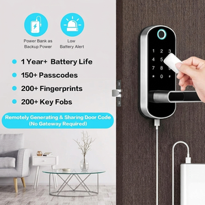 TTlock สมาร์ทล็อคแบบลายนิ้วมือ รหัสผ่าน และคีย์การ์ด พร้อมหน้าจอสัมผัส ระบบคลาวด์ Tuya WiFi สำหรับบ้าน - Product Image 3