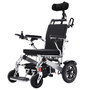 High End Motorized Power Wheelchair With Adjustable Headrest, LCD Display Fully Reclining Elderly Mobility Wheelchair