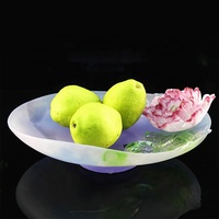 Décoration d'assiette de fruits secs Liuli couleur personnalisable pour la décoration de mariage quantité minimale de commande 10 pièces 290*213*75mm emballage cadeau en verre Art populaire