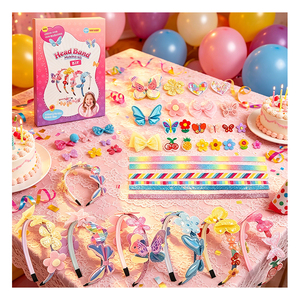 Custom DIY Headwear Art Kit Children Mermaid Unicorn Butterfly <b>Stickers</b> Decoration Classroom Reward Toy Gift <b>Pack</b> - Product Image 1