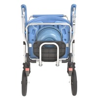 Chaise de toilette pliable en aluminium robuste, chaise de douche amovible en EVA imperméable pour patients obèses, pour les soins à domicile