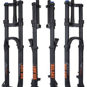 Bolany Mountain Bike Front Fork 27.5 Inch 15x110mm Thru Axle Coil Spring Damped <b>Rebound</b> Adjustment 17mm Stem - Product Image 3