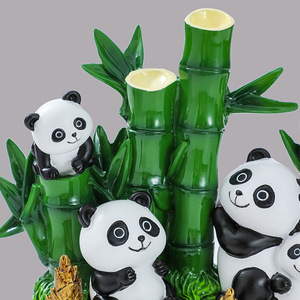 Figurine de panda en résine, décoration de maison, cadeau pour salon, armoire à vin, entrée - Product Image 4