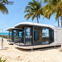 OCM Mini capsules extensibles bon marché Apple Cain Préfabriquées Modulaire Smart Tiny Pod Maison avec Cuisine et Hall pour Resort Glamping LIVING
