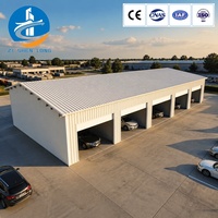 Bâtiment de garage préfabriqué en acier de 5000 m², structure en acier sur mesure