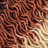 Dea Faux locs Crochet capelli morbidi zingari all'ingrosso trecce ondulate all'uncinetto