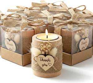 キャンドルホルダーゲストのための結婚式の好意一括返品ギフトブライダルシャワー、パーティーの好意ゲストのための大人 - Product Image 6