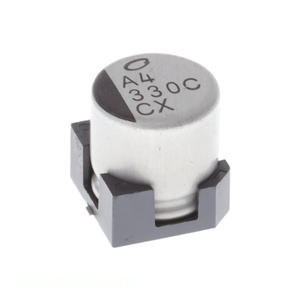 Condensateur SMD à montage en surface 330 uF UCX1C331MCS1GS CAP ALUM 330UF 20% 16V du fabricant Channel - Product Image 1
