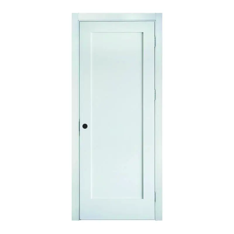 Prehung สีขาวทาสี1แผงปั่นประตูด้วยไม้ Jamb สำหรับห้องนอนอเมริกัน