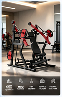 Presse à pectoraux inclinée professionnelle pour musculation, équipement d'entraînement de puissance, machine de fitness pour salle de sport avec charge par plaques