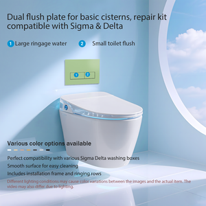 Panel de accionamiento de descarga con botón de descarga dual, repuesto compatible con Geberit Sigma UP300 UP320 para cisterna de inodoro y luz de baño - Product Image 2