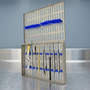 Kit de Instrumentos de Microcirugía Oral Dental, 8 Piezas, Casete de Esterilización, Instrumentos Dentales de Alta Calidad - Product Image 2