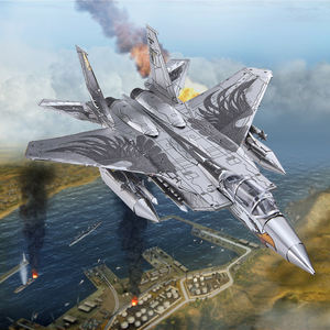 Piececool F 15 Fighter Puzzle 3D in Metallo Moderno Kit Modello di Aereo Fai-da-Te Assemblaggio Dettagliato Regalo da Collezione per Adulti e Bambini - Product Image 6