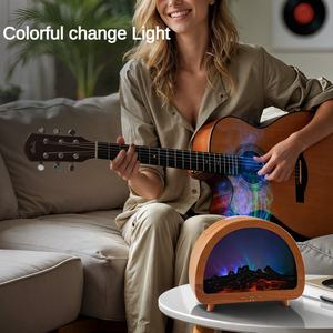 Diffuseur d'Huiles Essentielles Aromatiques et Humidificateur avec Logo Personnalisé OEM/ODM, Veilleuse à 12 Couleurs Changeantes avec Télécommande pour un Usage Domestique - Product Image 4