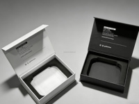 Boîte cadeau personnalisée de qualité supérieure avec fermeture magnétique, doublure en éponge et gaufrage pour accessoires électroniques de golf, boîte à rabat en papier