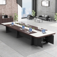 Table de réunion de bureau, bureau de travail, mesa de reuniones, mobilier de bureau, tables de conférence modernes et chaises, ensemble de bureau de direction