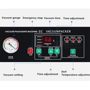 DZ-400 Commerciële Dubbele Kamer Seal Plastic Voedselverpakkingsmachine Vacuümverpakkingsmachine - Product Image 6