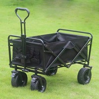Chariot de voyage pliable tout-terrain multifonctionnel pour pique-nique en plein air, camping, photographie, épicerie et chariot utilitaire portable