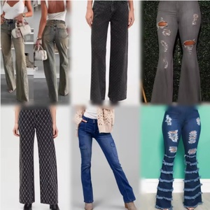 Jeans de Mezclilla de Algodón al por Mayor para Hombre y Mujer, Lote Mixto de Alta Calidad con Estilos Baggy y Cargo - Product Image 1