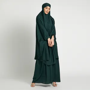 Großhandel Cardigan Dubai Stoff Damen Damen Kleid Open Abaya Muslim Islamic Prayer Kleidung