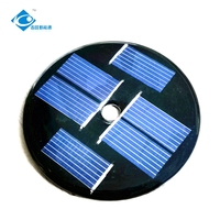 Panel Surya Mini Nol Emisi Karbon 0.22W Panel Surya Epoxy ZW-Dia60-2 Panel Surya Ringan Pengisi Daya 3V