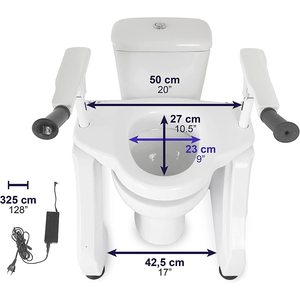 ที่ยกฝารองนั่งชักโครกไฟฟ้า (150 กก.) พร้อมราวจับในห้องน้ำ รุ่น KMINA K30022 - Product Image 3
