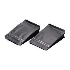 Bolsa Negra con Cierre, Laminada con BOPP, Resellable, de Grado Alimenticio, para Empacar Granos de Café - Product Image 4