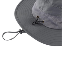 Chapeau seau personnalisé UPF 50 + à large bord Taille unique convient à la plupart des respirants pour la pêche Protection solaire Usage quotidien en extérieur Vente en gros