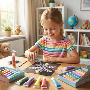 Set di Arte con Sabbia Personalizzabile per Bambini, Giocattolo Educativo per Asilo, <span class=keywords><strong>Pittura</strong></span> Creativa con Sabbia Colorata a Tema Cartoni Animati - Product Image 6